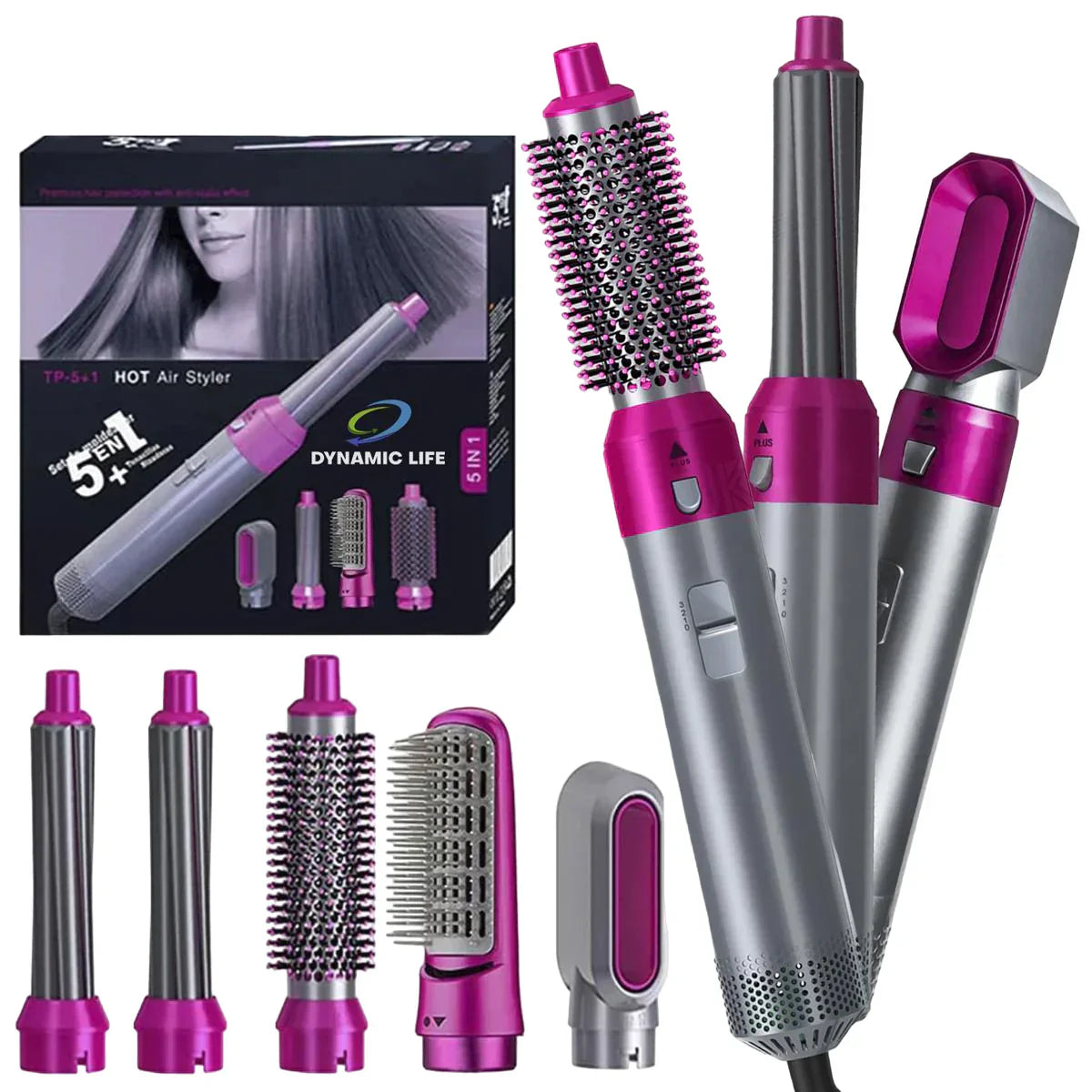 5-in-1 Hot Air Styler & Hair Dryer Styling Tool